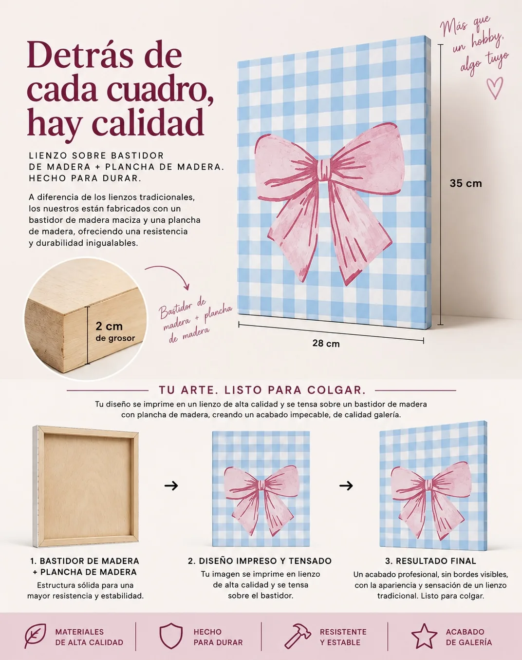 Wrapped Christmas gifts beside a sparkling pink diamond art canvas